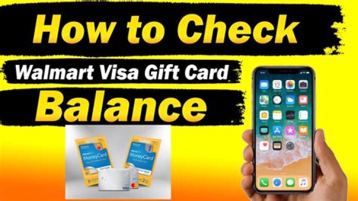 Check Walmart Visa Gift Card Balance