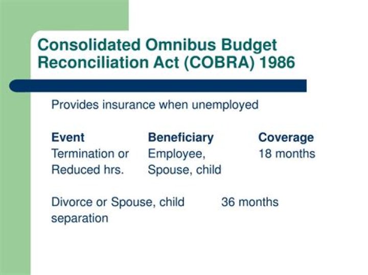 Consolidated Omnibus Budget Reconciliation Act (COBRA)