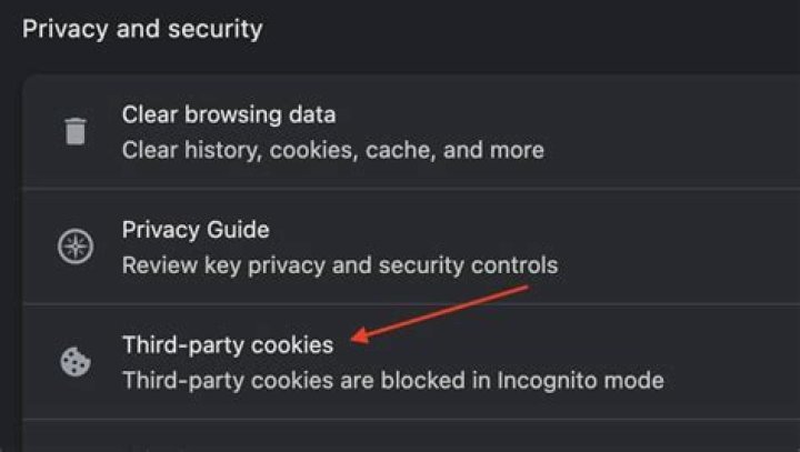 How to allow third party cookies on mac