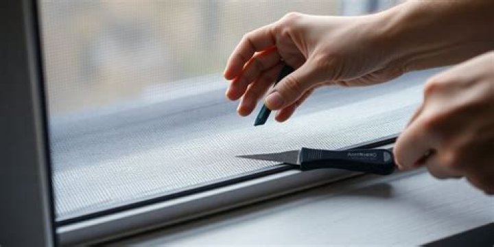 How to repair window screen