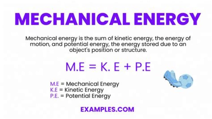 Mechanical energy examples - How To Discuss