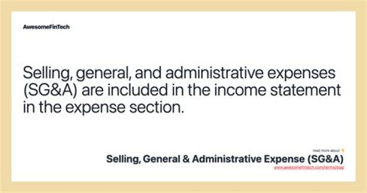 Selling, General, & Administrative Expense (SG&A)