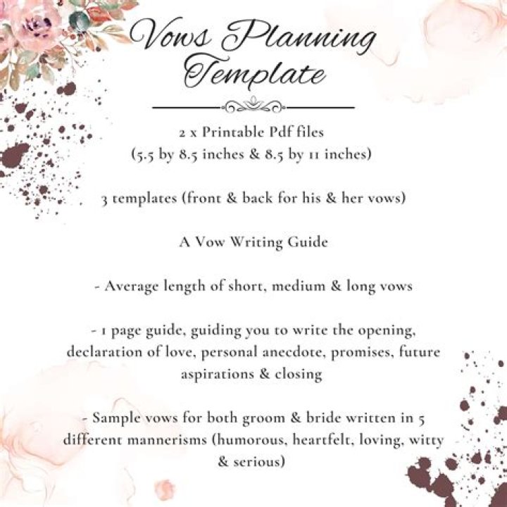 Vow examples - How To Discuss