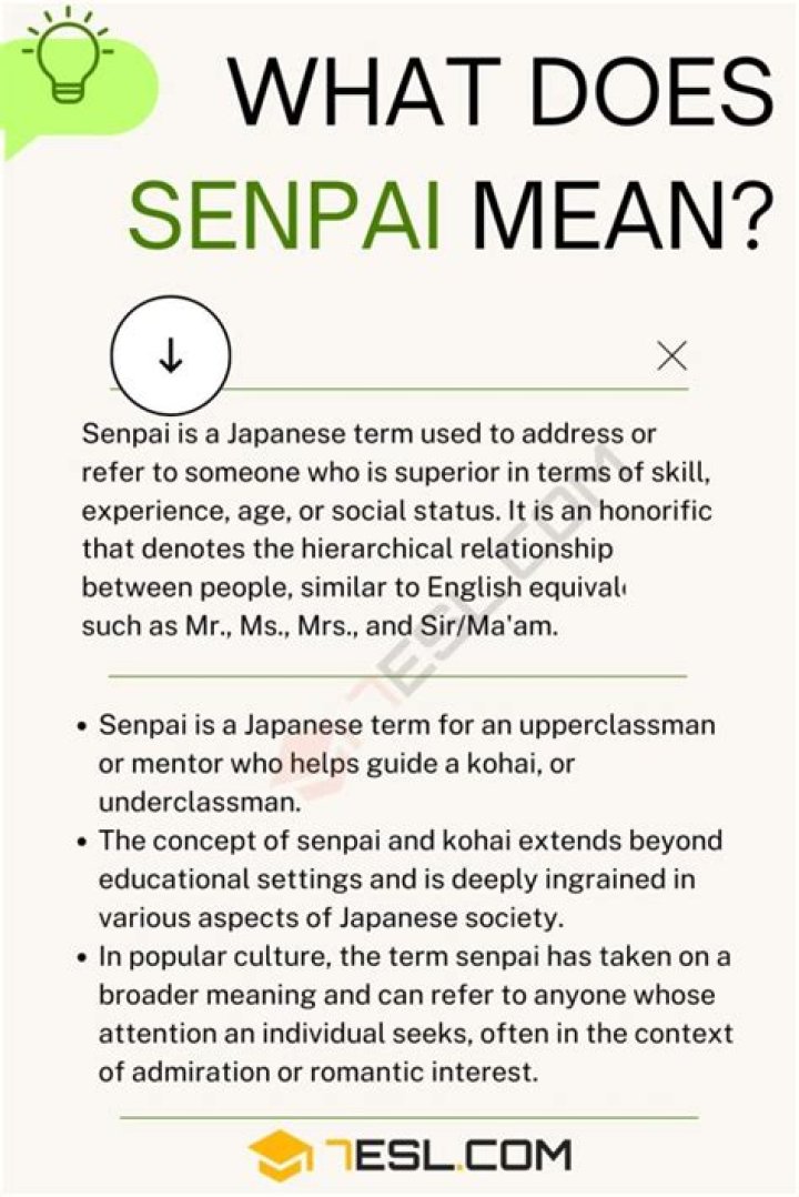 What Does Senpai Mean - How To Discuss