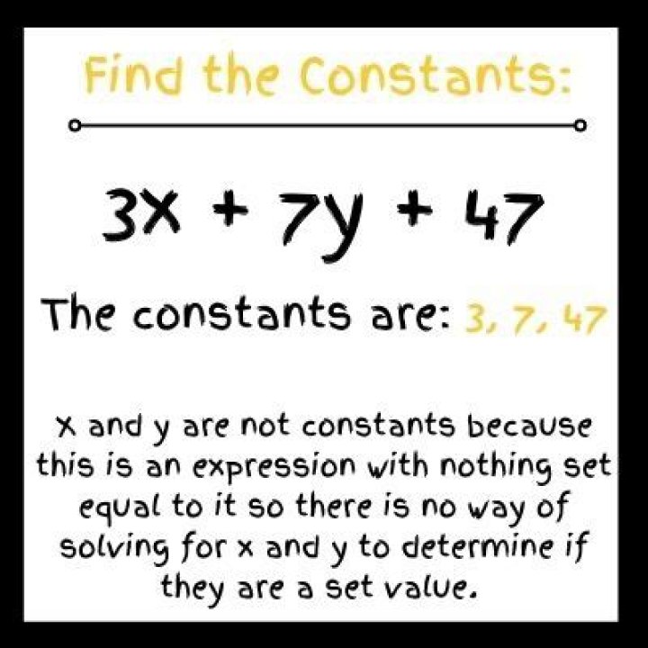 What Is A Constant Term In Math